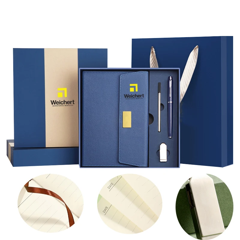 Notebook Usb Flash Disk Pen Gift Box Set 1