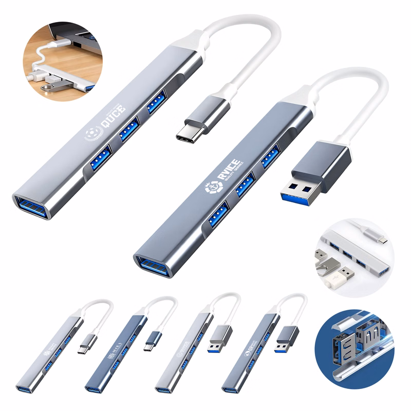 4-Port 3.0 USB & Type-C Hub Adapter