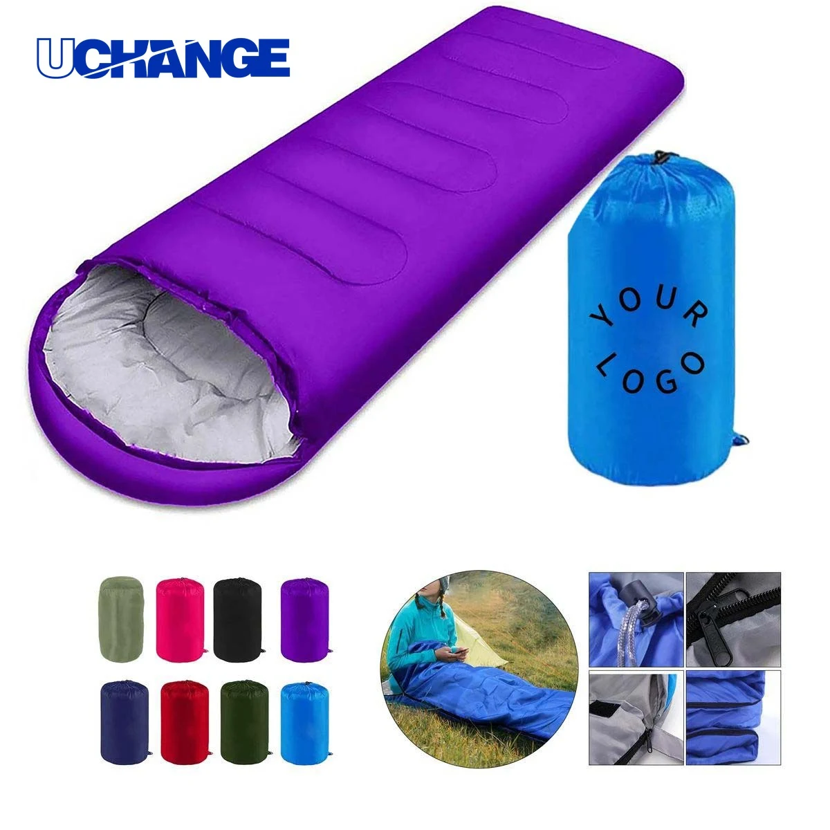 Durable Polyester Sleeping Bag for Cool Nights 1