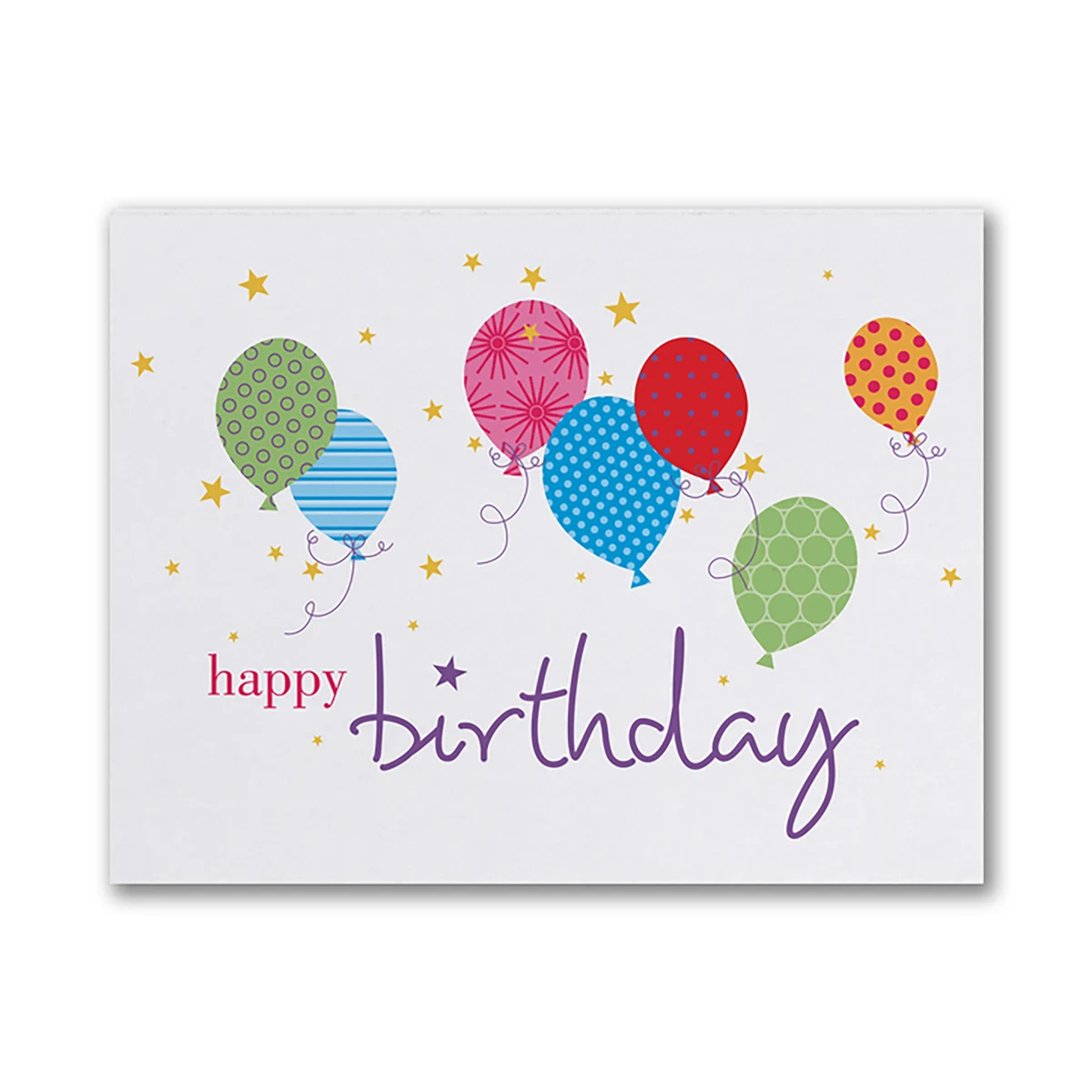 Stars & Balloons Birthday Card 1