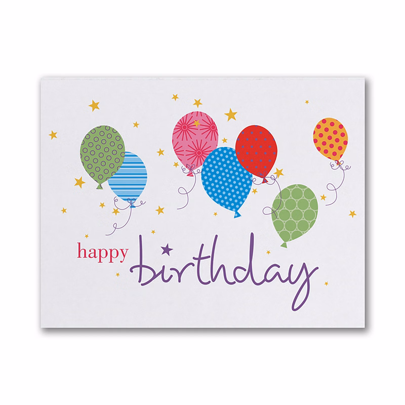 Stars & Balloons Birthday Card