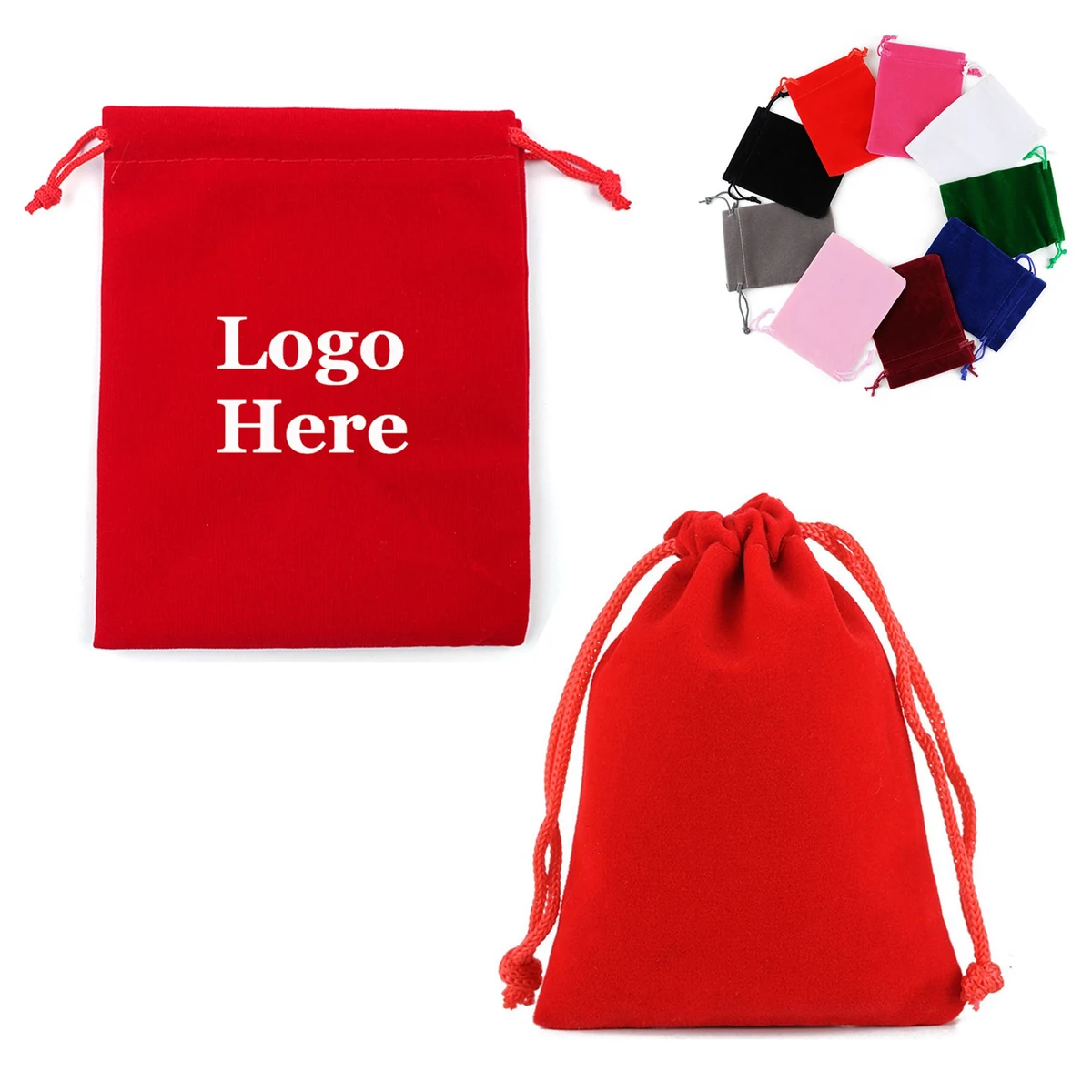 Flocking Drawstring Pouch 1