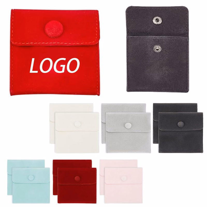Velvet Jewellery Packaging Snap Bags