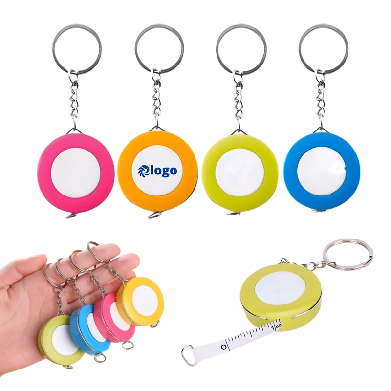 Mini Round Tape Measure Keychain MOQ50