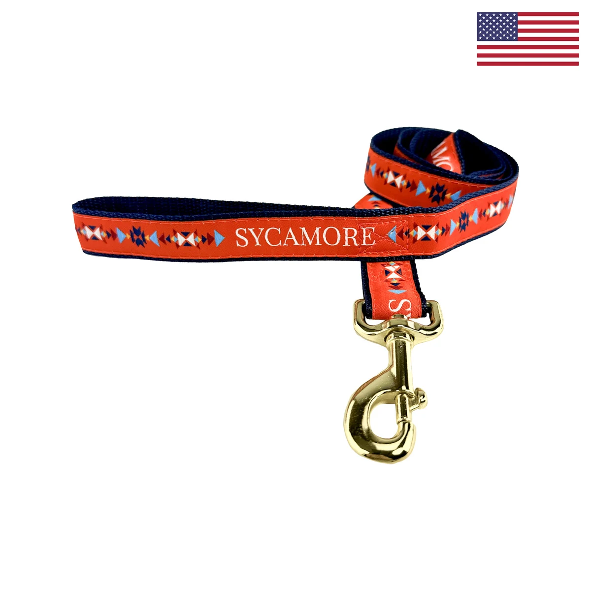 1" X 48" Woven Leash w/ Gold Colored Hardware - "Elite" Weave 1