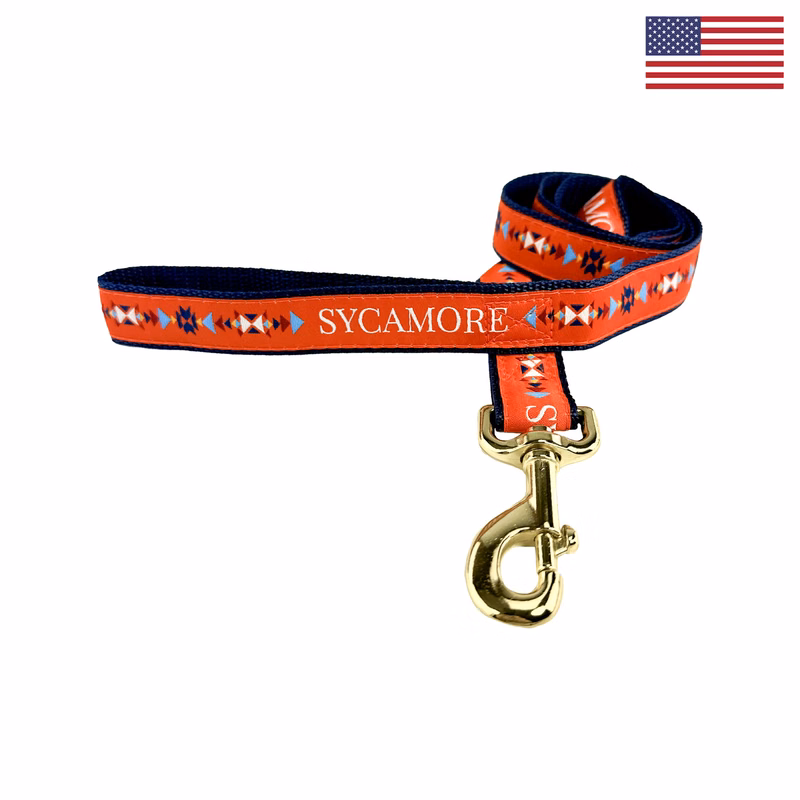 1" X 48" Woven Leash w/ Gold Colored Hardware - "Elite" Weave