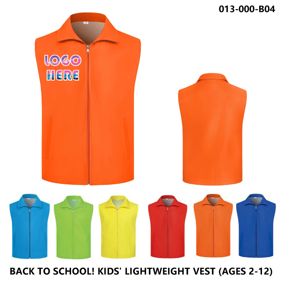 Kids Single Layer Composite Vest ?C Custom Logo Available 1
