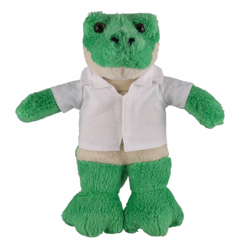 Soft Plush Stuffed Alligator in doctor's jacket.