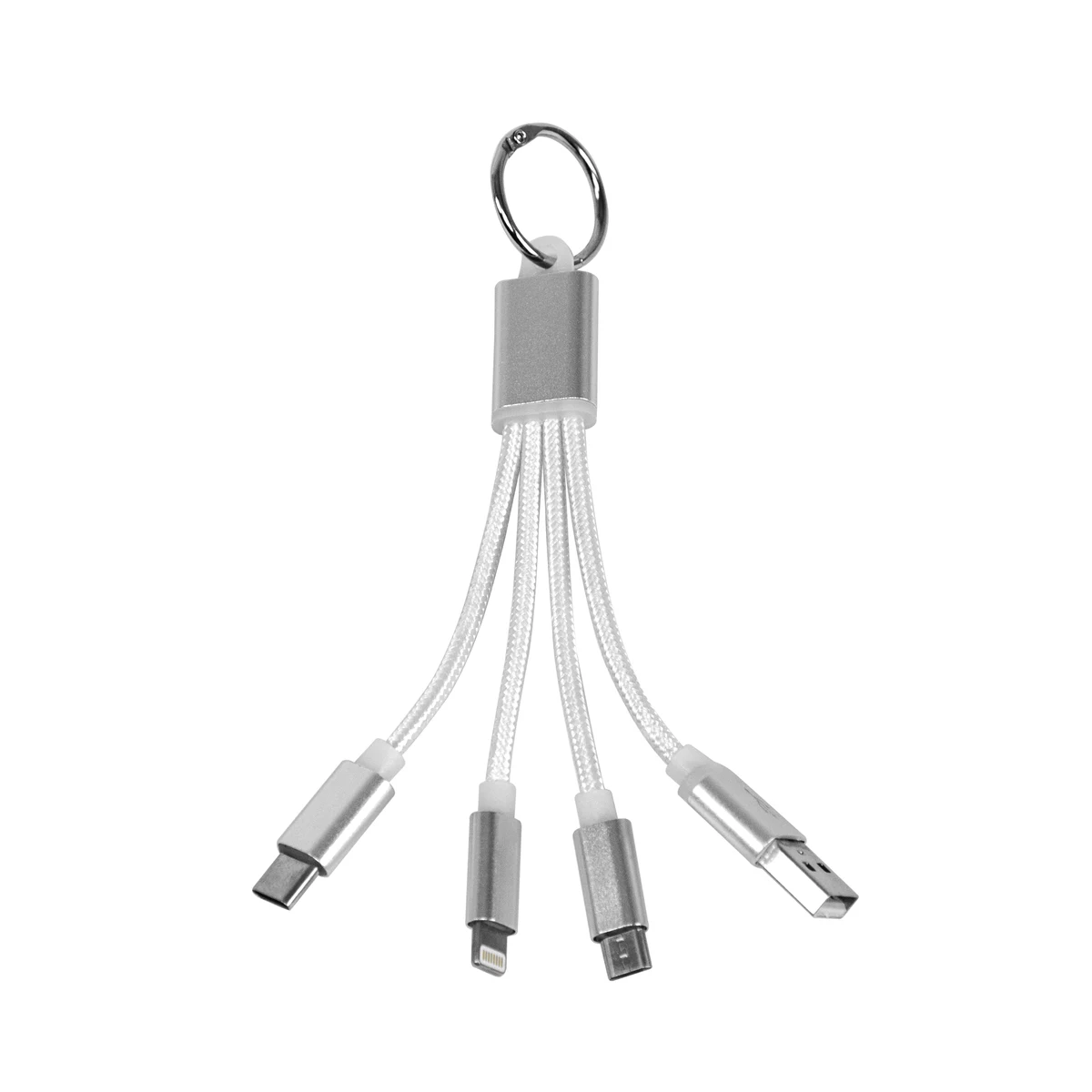 4-in-1 USB Keychain Charging Cable 1
