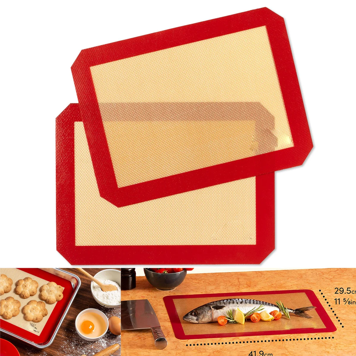 Non-Stick Silicone Baking Mats 1