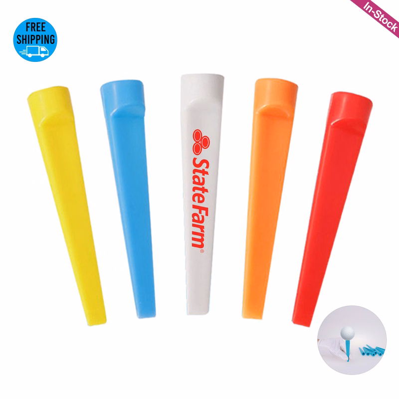 Plastic Wedge Golf Tees 2 3/4"-One Color Printed