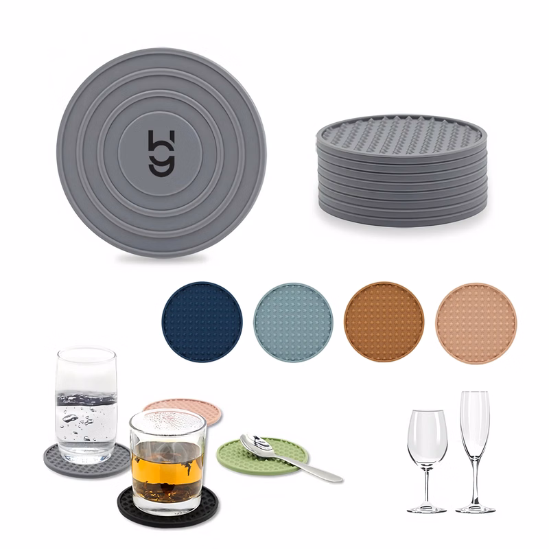 Double-sided Drain Silicone Coaster
