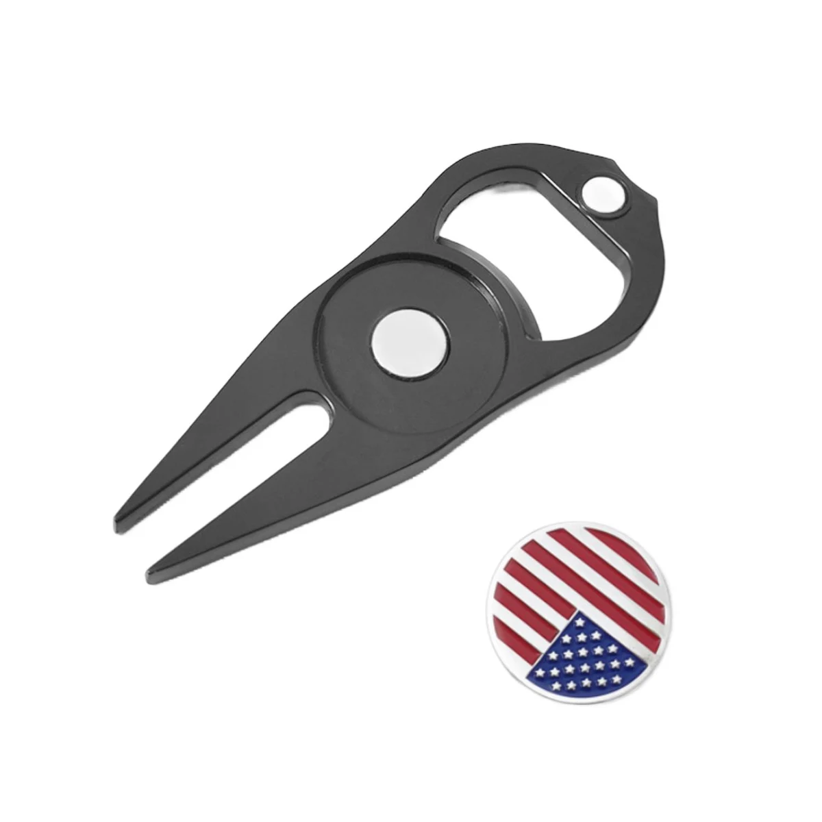 3-in-1 Pitchfork Golf Divot Tool 1
