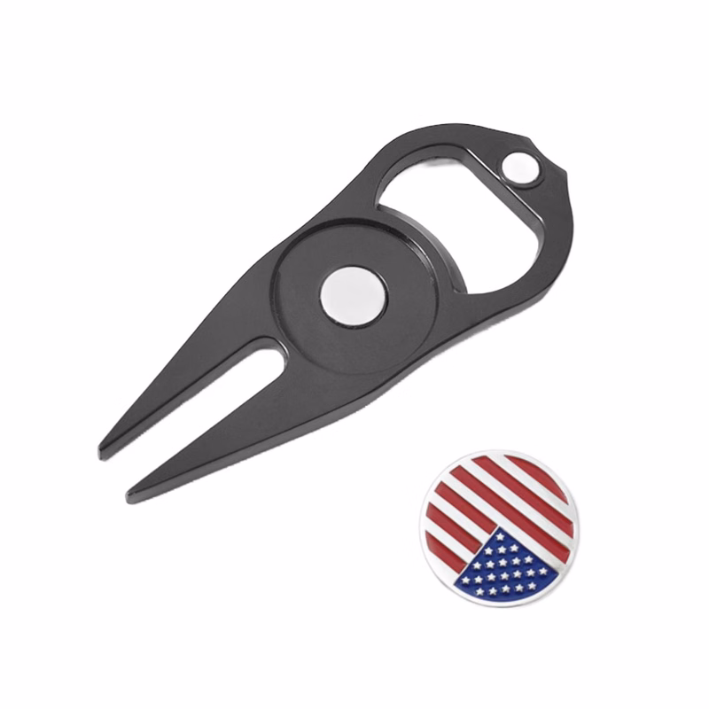 3-in-1 Pitchfork Golf Divot Tool