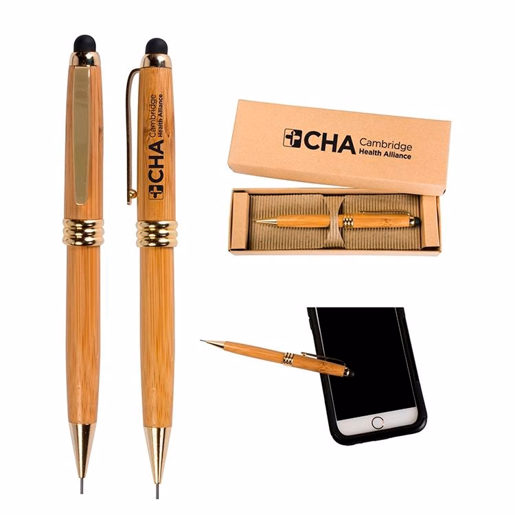Bamboo Stylus Pencil with Deluxe Recyclable Paper Box