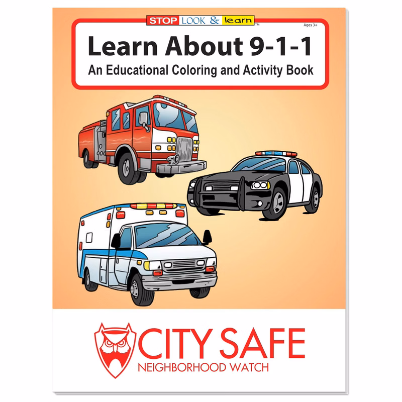 Coloring Book: Learn About 911