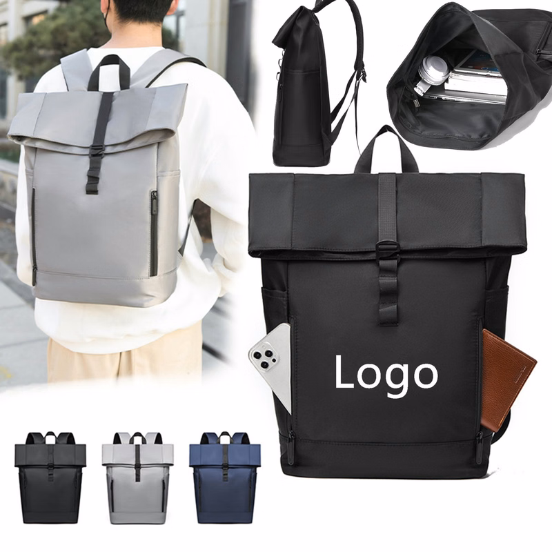Roll Top Laptop Backpack