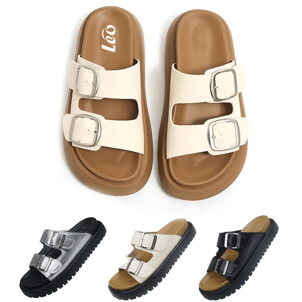 Women's fashionable casual beach one line slippers 1