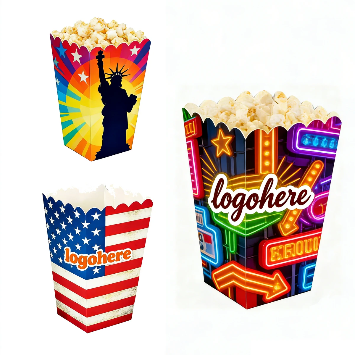 MOQ 200 Movie Night Popcorn Boxes 1
