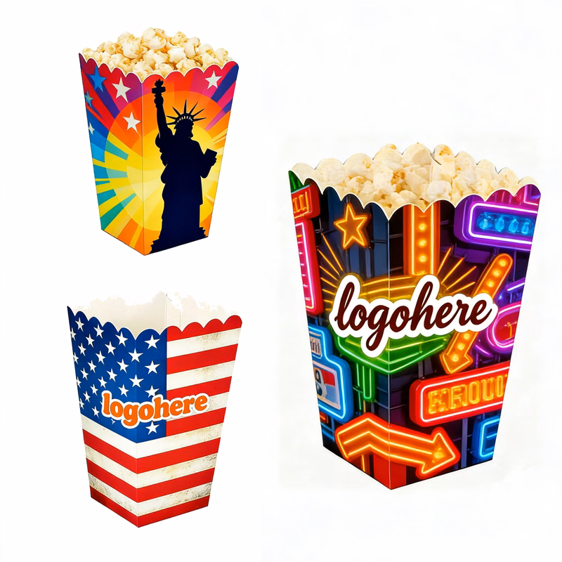 MOQ 200 Movie Night Popcorn Boxes