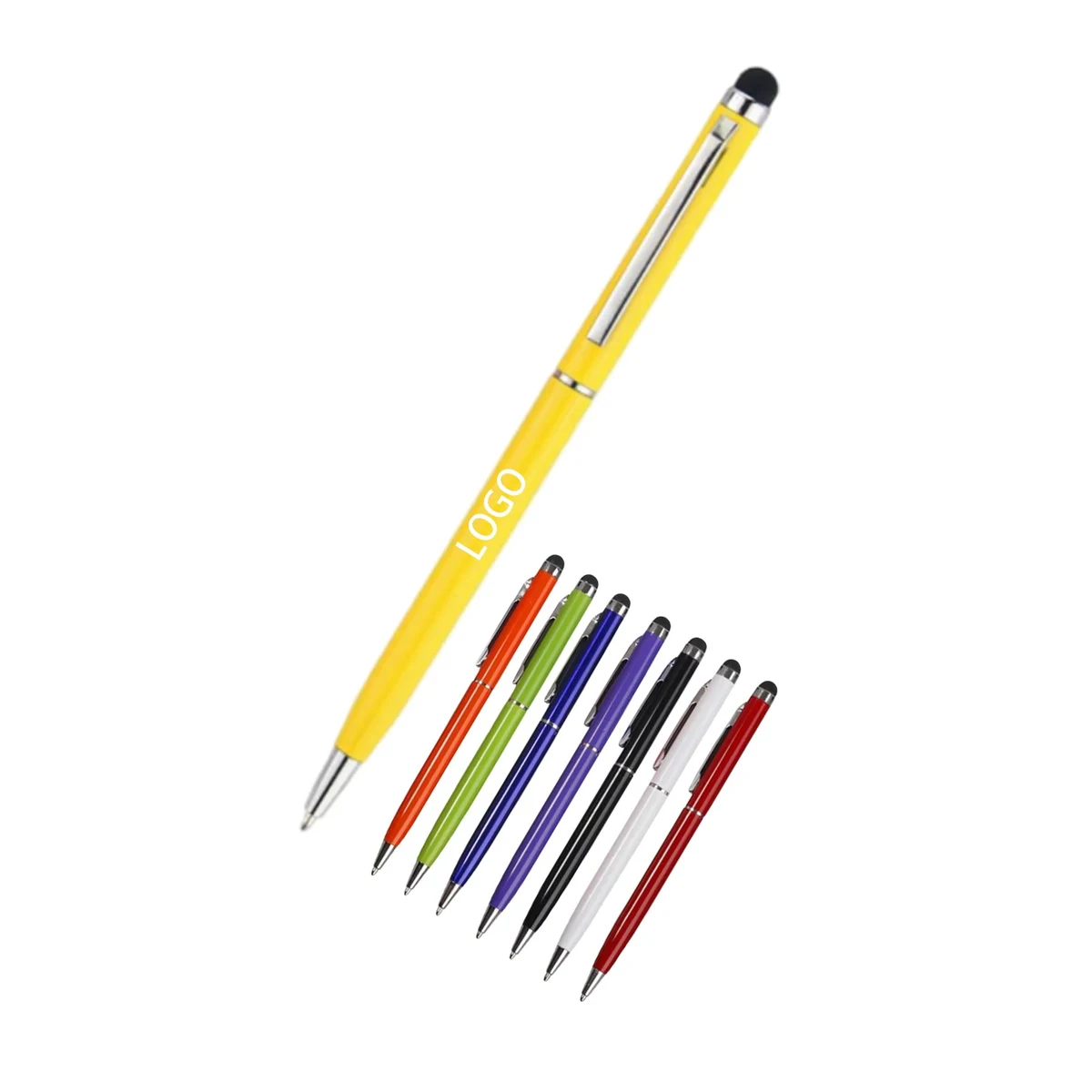 Metal Aluminum Rotating Touch Screen Ballpoint Pen 1