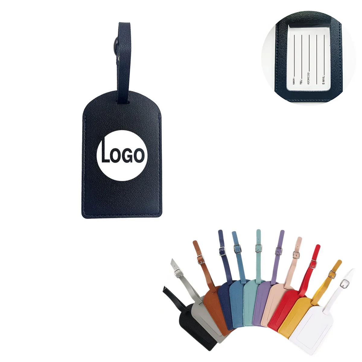 PU Leather Luggage Tags 1