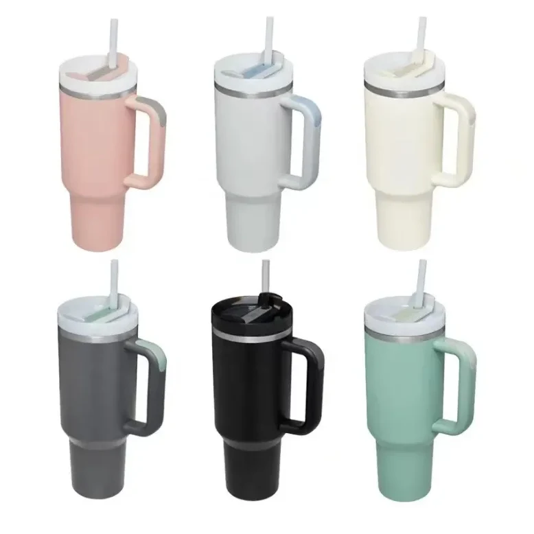 40 Oz Tumbler With Handle And Straw Lid 1