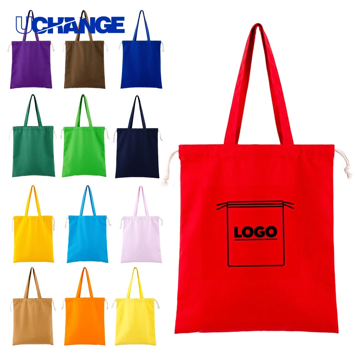 Drawstring Shopping Handheld Tote Bag Organizer 1