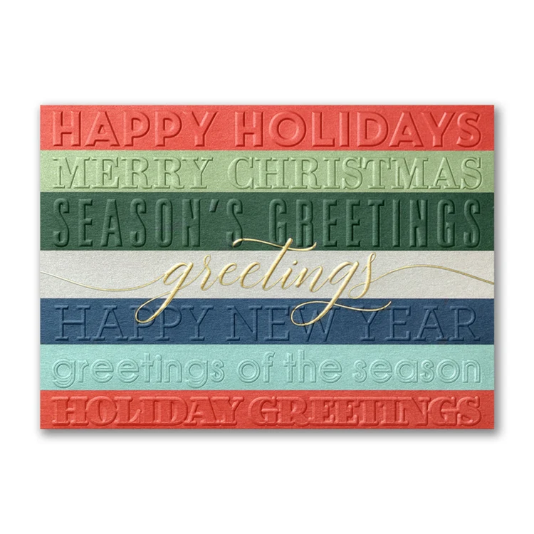 Many Greetings Holiday Card 1