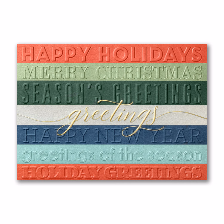Many Greetings Holiday Card