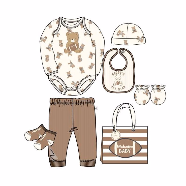 8pc Long Sleeve Gift Sets with Bag
