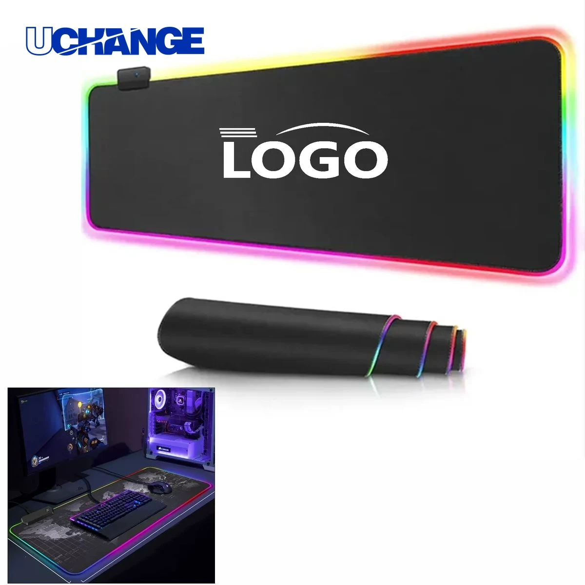 RGB Gaming Luminous Mouse Pad 1