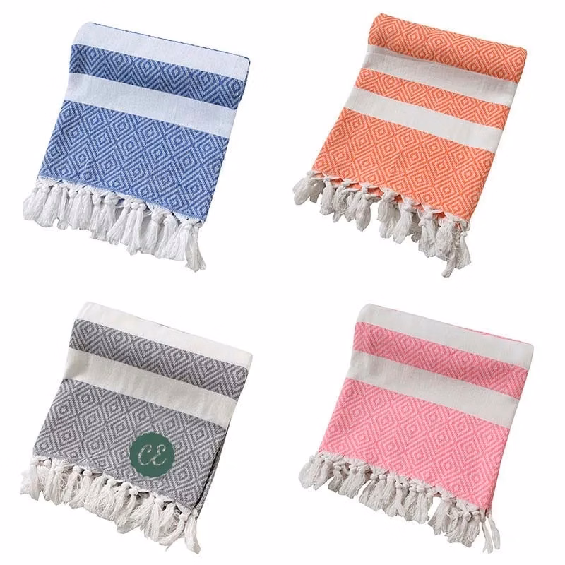 Quick Dry Turkish Tassel Beach Towel