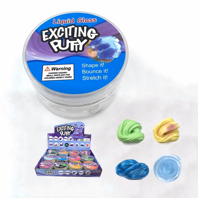 UL List Stress Relief Putty Toy with Tin- Plastic Case