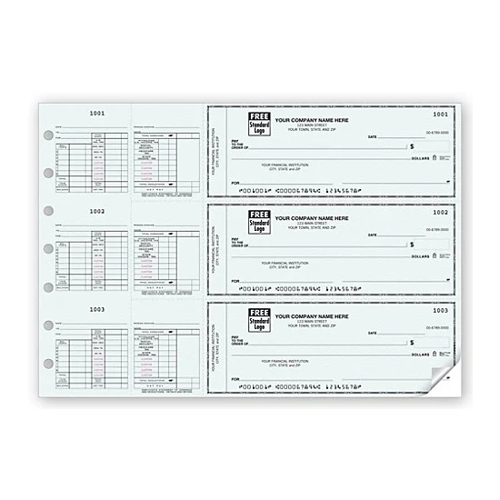 3-On-A-Page Salary Payroll Check 1