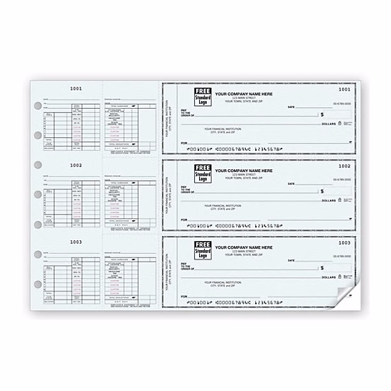 3-On-A-Page Salary Payroll Check