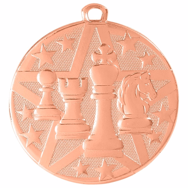 2" Bronze Superstar Chess Medal