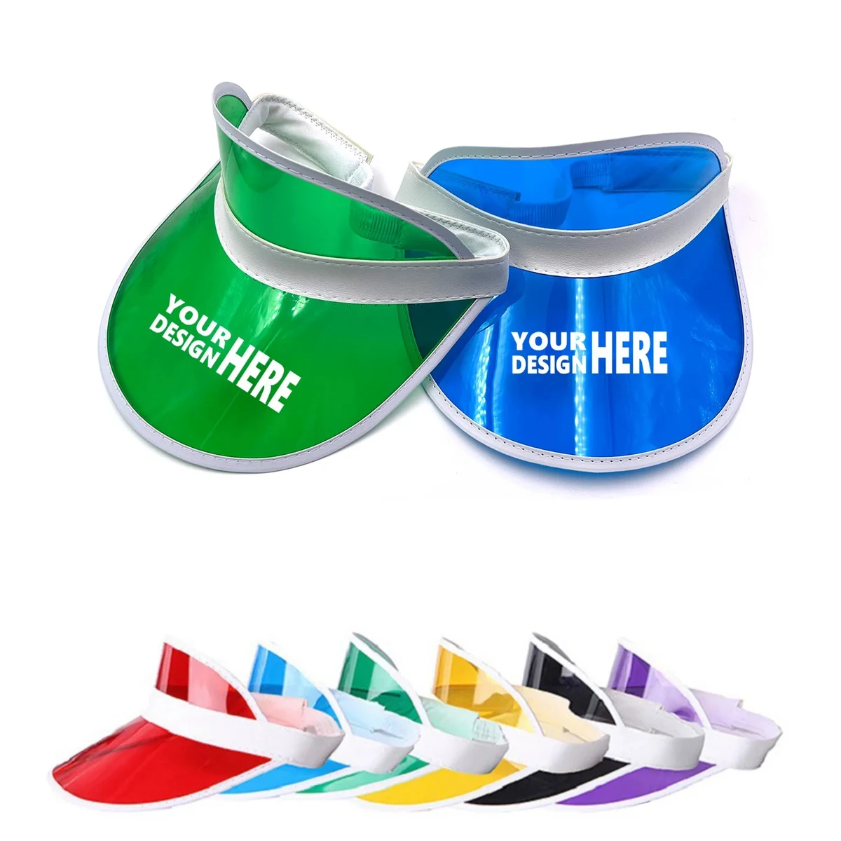 Unisex PVC Sun Visor Cap 1