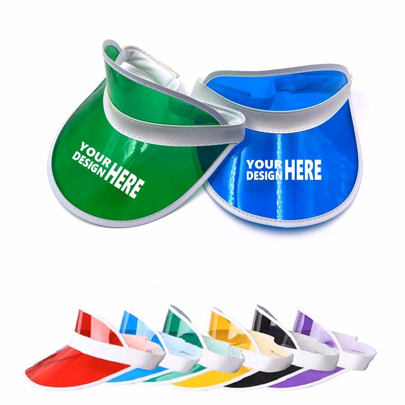 Unisex PVC Sun Visor Cap