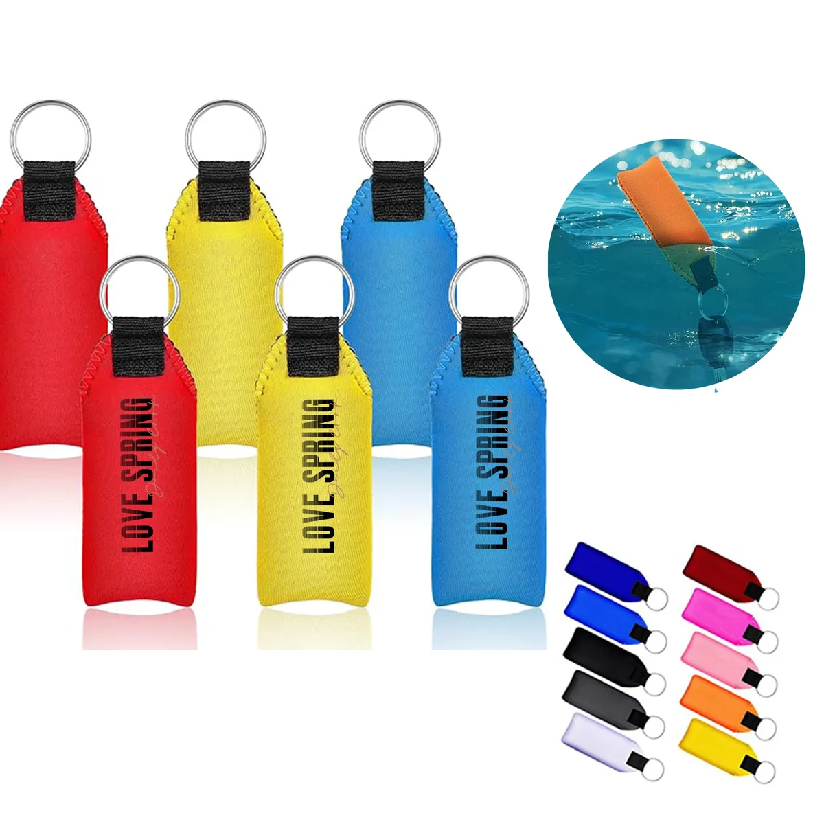Floating Keychain Suitable for Boating Fishing Printed LOGO 1