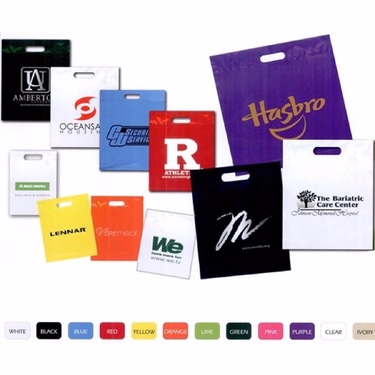 24" x 24" x 5" Fold Over Die Cut Handle Bag