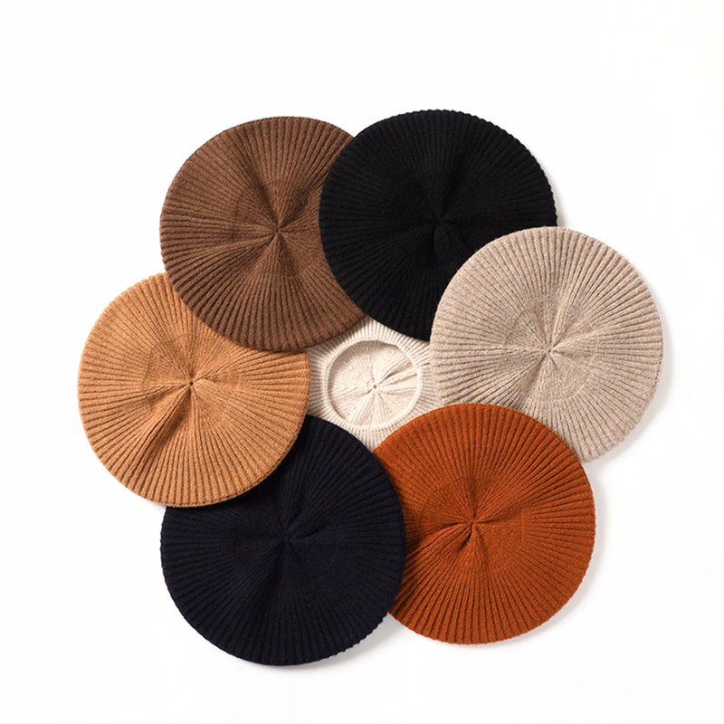 Warm woolen knitted hat woolen beret