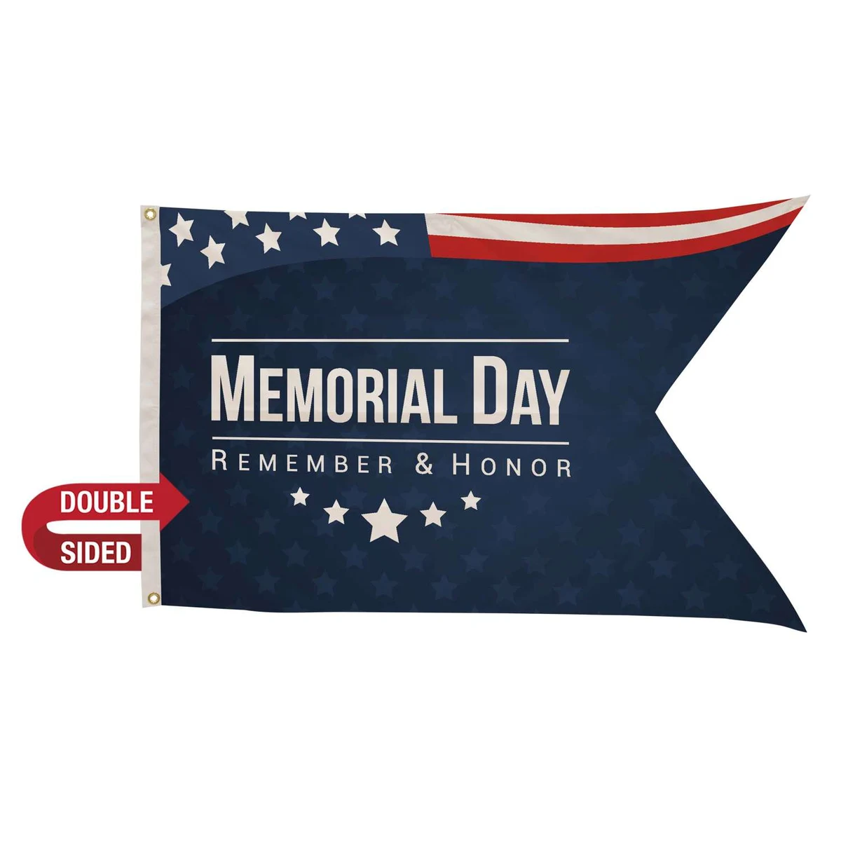 2.5' x 4' Nylon Guidon Flag Double-Sided 1