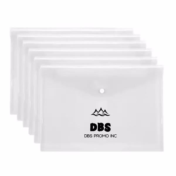 Sleek Transparent A4 File Envelopes