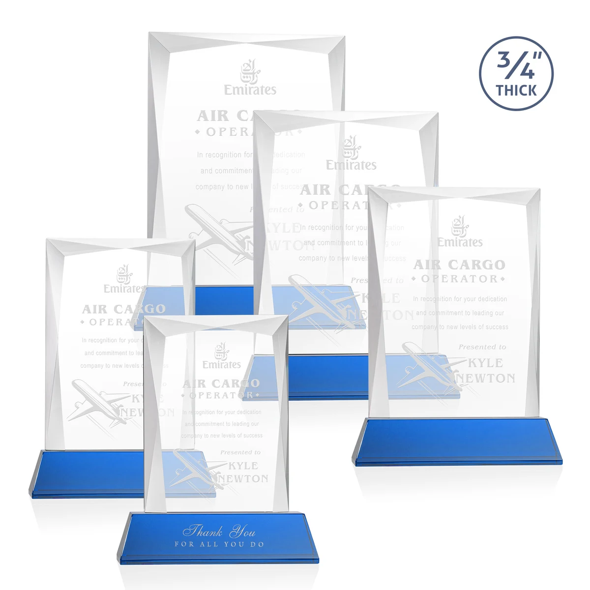 Messina Award on Newhaven Base - Blue 1