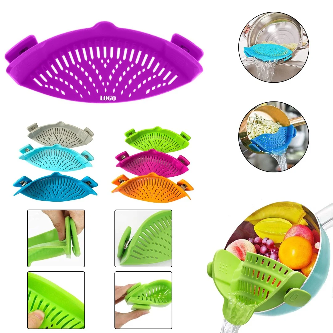 adjustable Silicone Clip On Strainer 1
