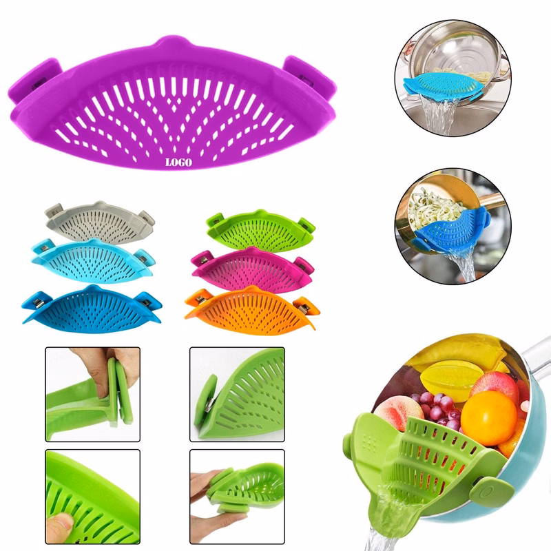 adjustable Silicone Clip On Strainer