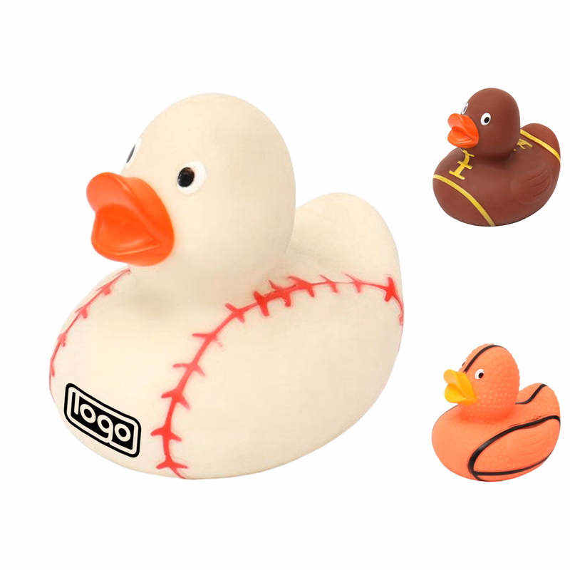Kids Bath Rugby Duck Squeaky Toy