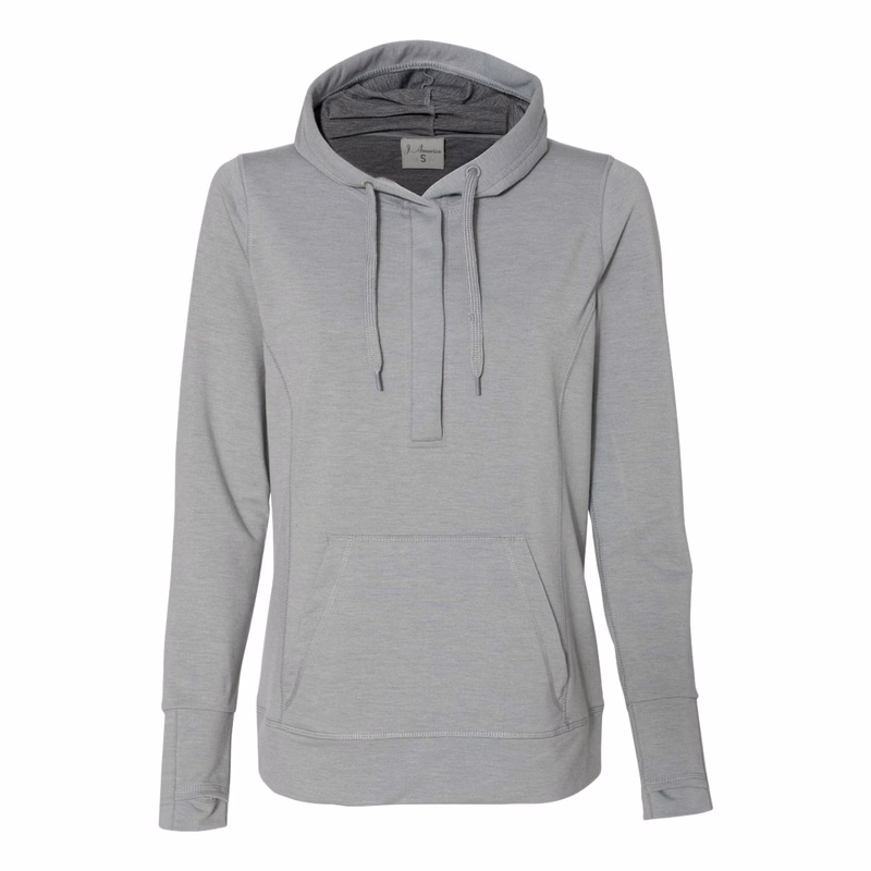 Women's Omega Stretch Snap-Placket Hooded Sweatshirt - 8431
