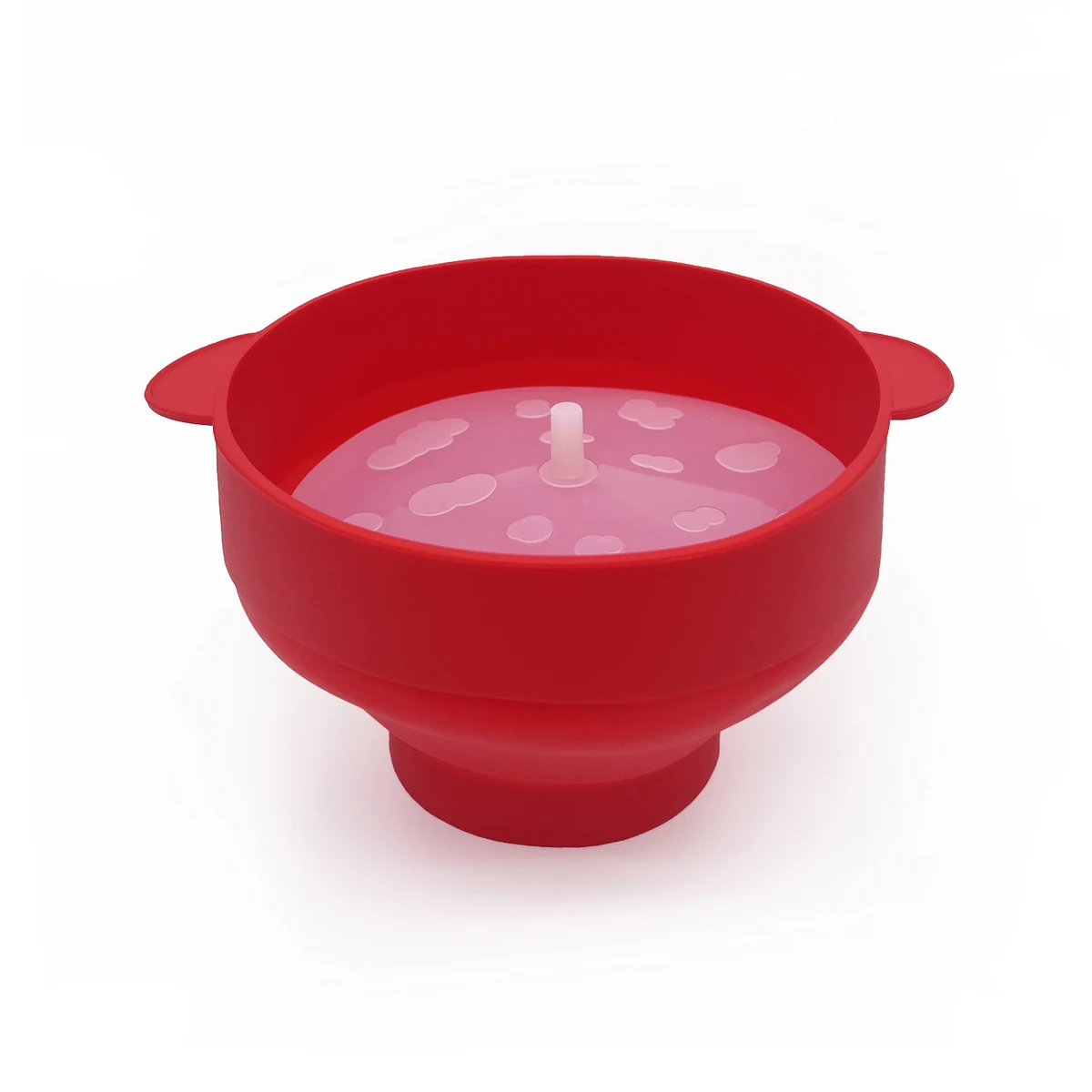 Collapsible Silicone Microwave Popcorn Bowl With Lid 1